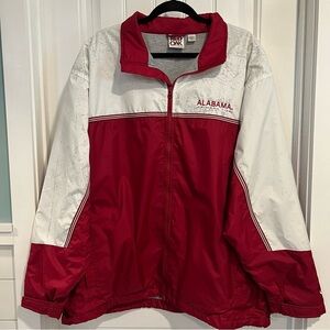Red Oak Alabama‎ Crimson Tide Red and White Lined Jacket. Size XXL.